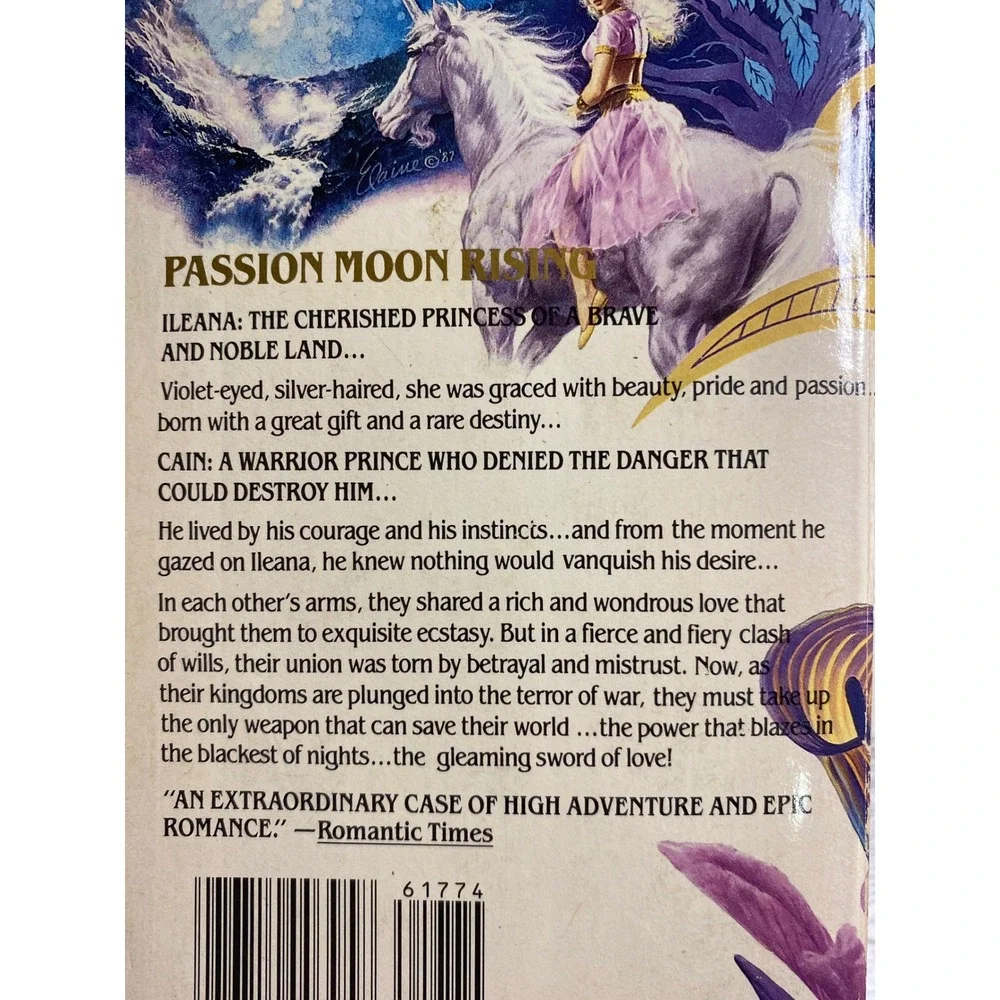 Passion Moon Rising Rebecca Brandewyne Paperback Romance 1988 1st‎ Print Ex-Lib